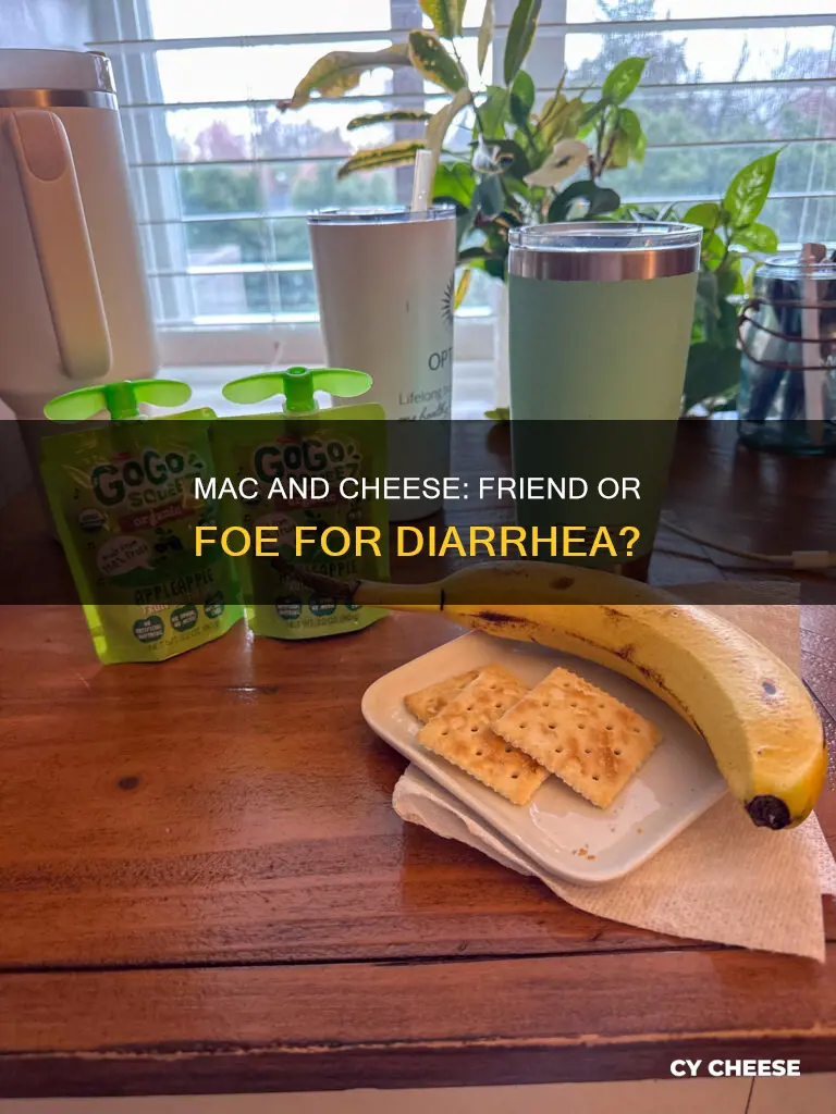 is macaroni and cheese ok for diarrhea