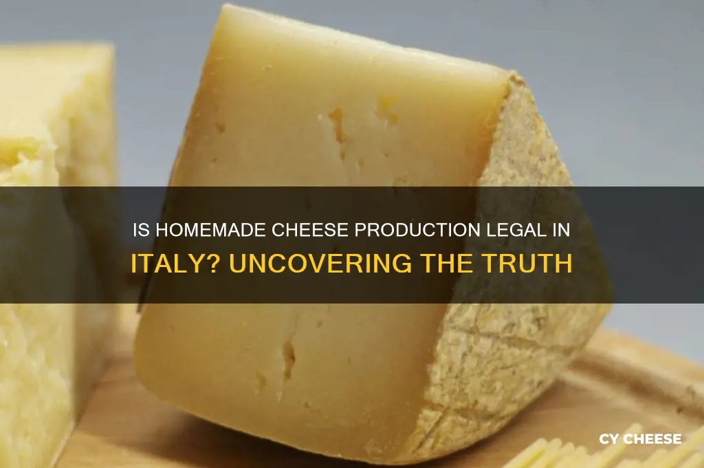 is making your own cheese in italy illegal