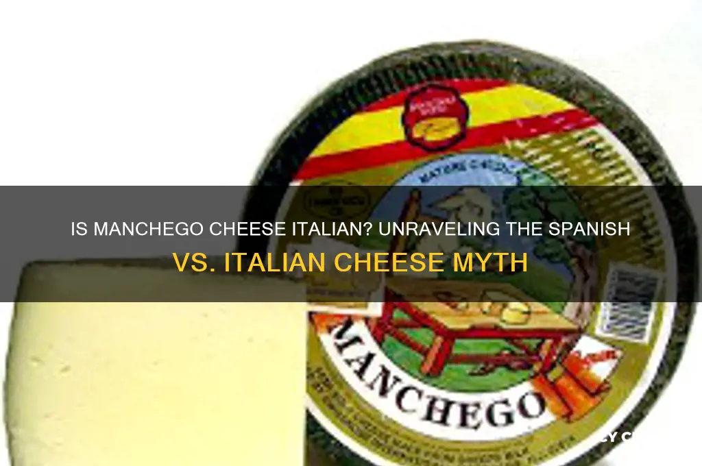 is manchego cheese italian