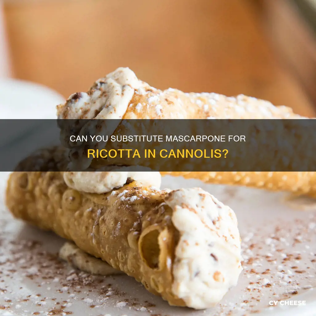 is marscapone cheese used with ricotta for cannolis