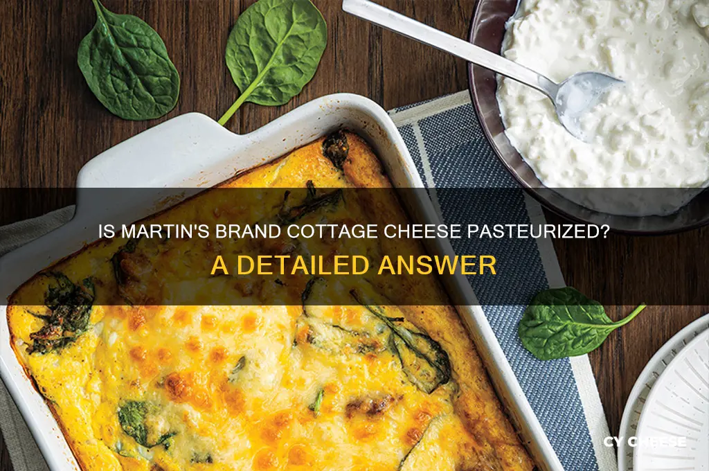 is martins brand cottage cheese pasteurized