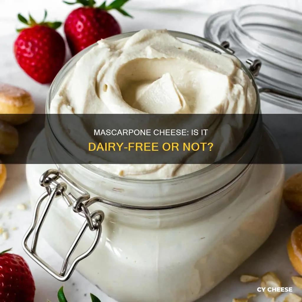 is mascarpone cheese dairy free