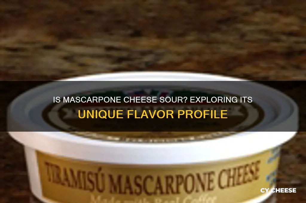 is mascarpone cheese sour