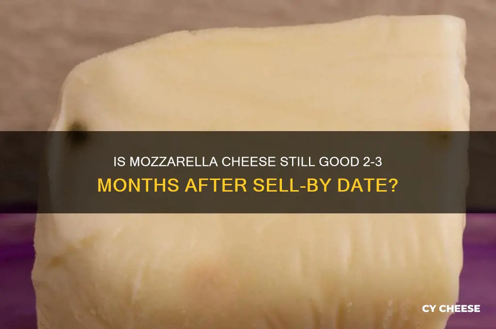 is mazzarella cheese good 2-3 months after sell by date