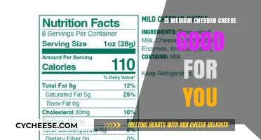 Medium Cheddar Cheese: Nutritional Benefits and Health Considerations Explored