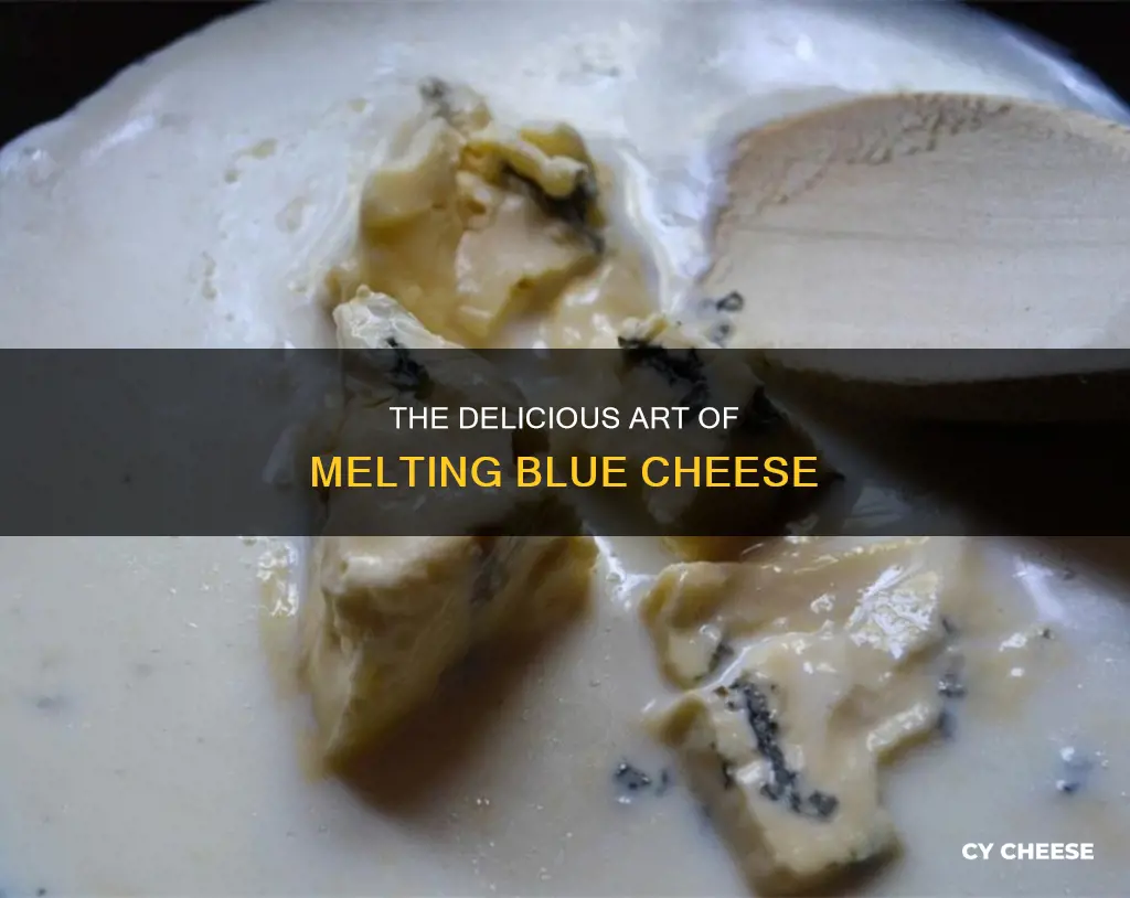 is melted blue cheese