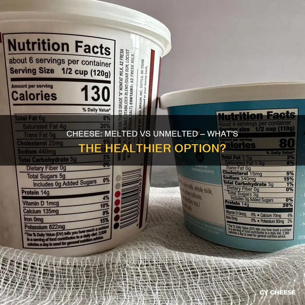 is melted cheese worse for you than unmelted