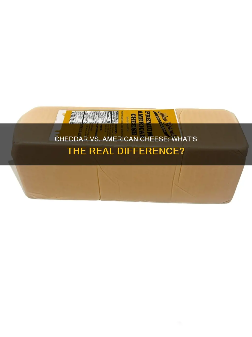 is mild cheddar the same as american cheese