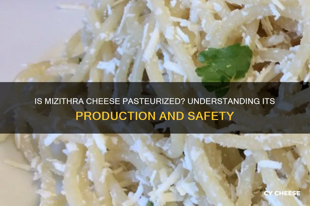 is mizithra cheese pasteurized