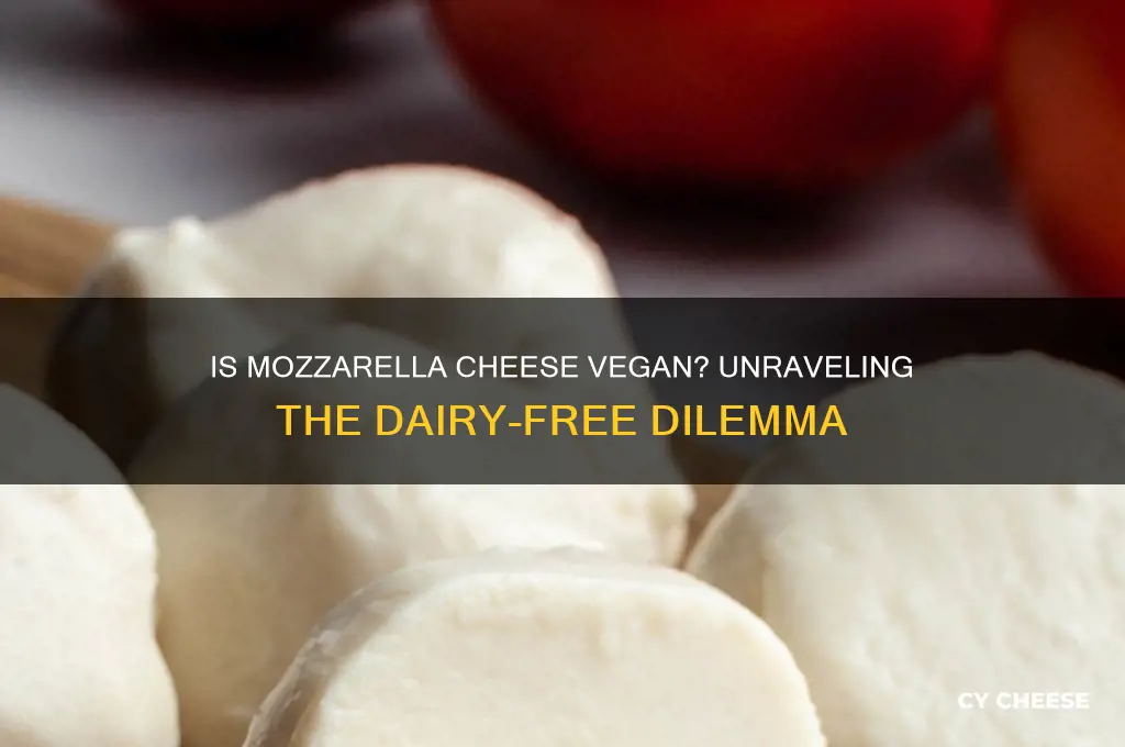 is mozarella cheese vegan