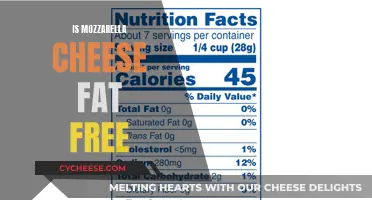 Mozzarella Cheese: Is It Fat-Free?