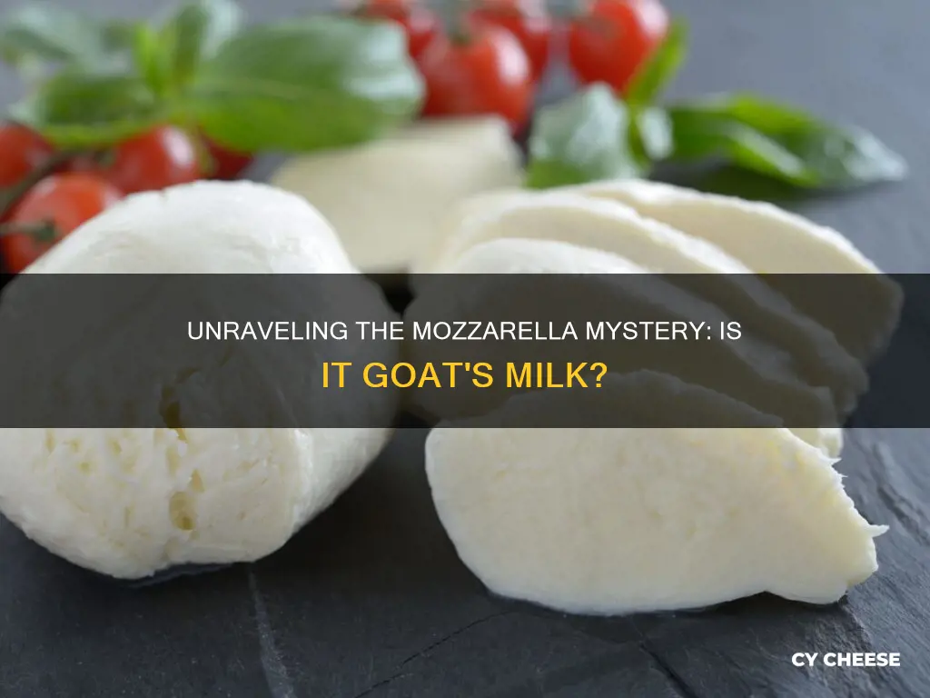 is mozzarella cheese goat cheese