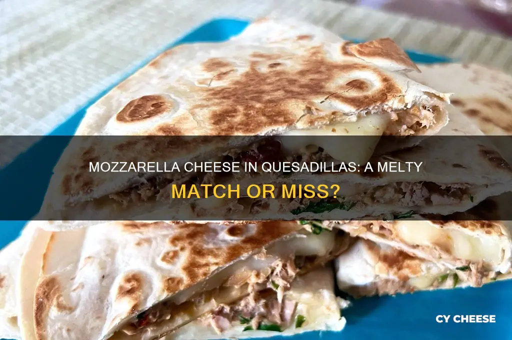 is mozzarella cheese good for quesadillas