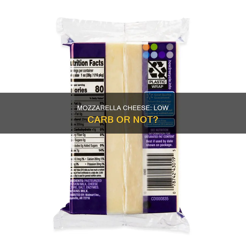 is mozzarella cheese low carb