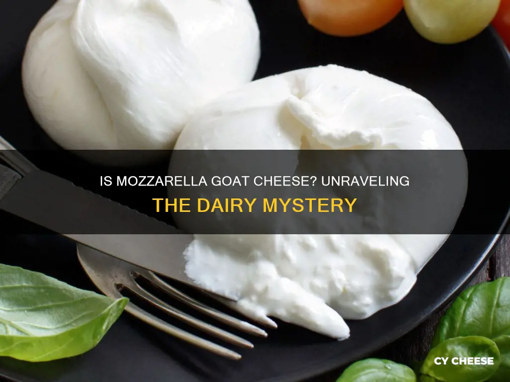 is mozzarella goat cheese