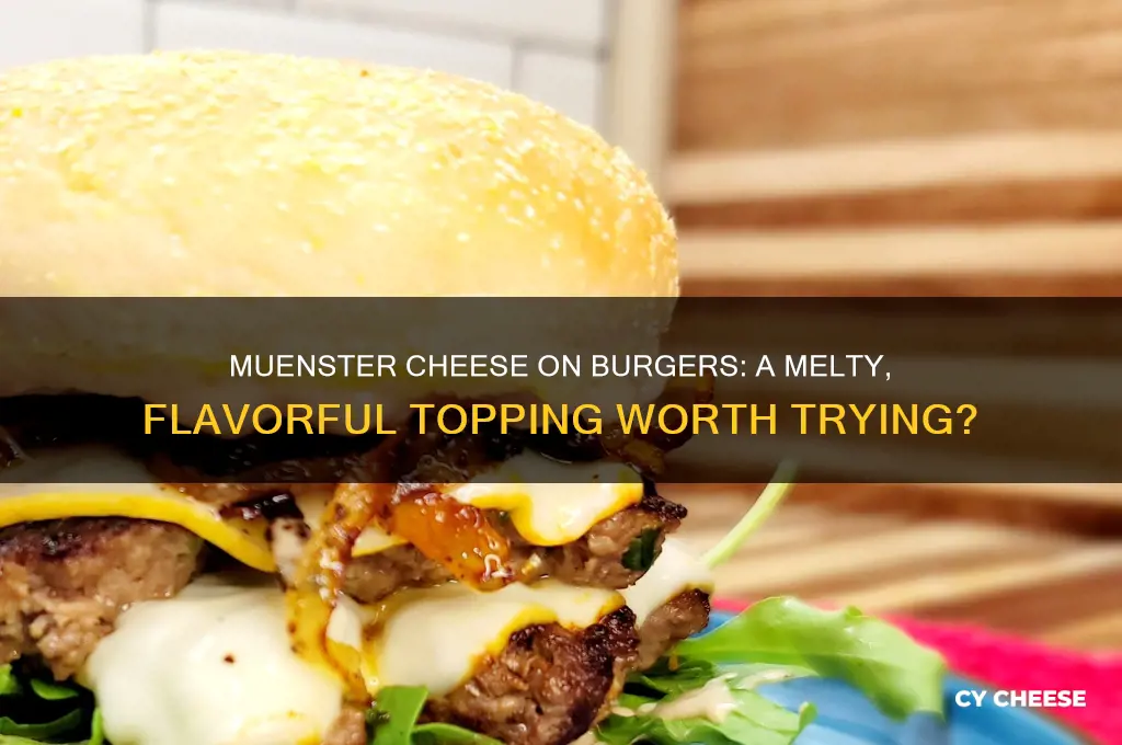 is muenster cheese good on burgers