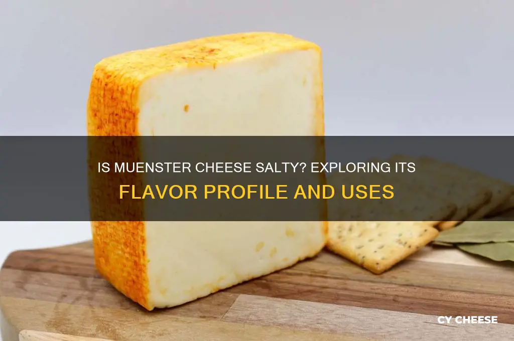 is muenster cheese salty