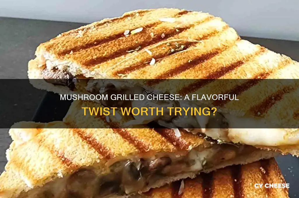 is mushroom grilled cheese good