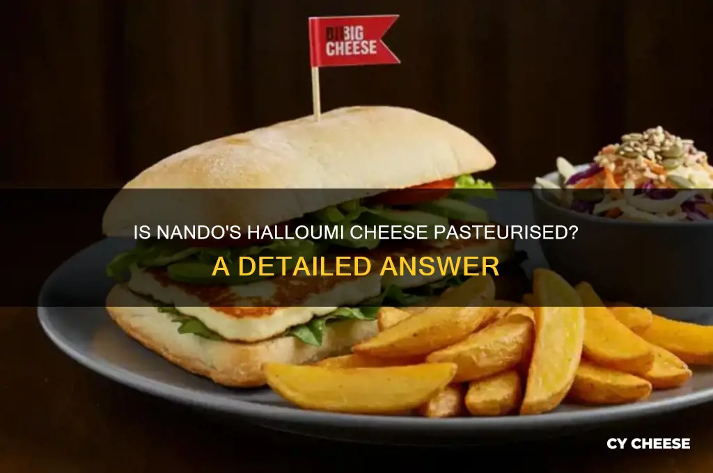 is nandos halloumi cheese pasteurised