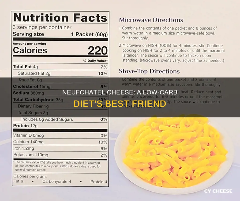 is neufchatel cheese low carb