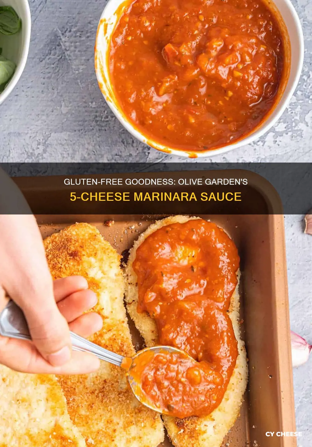 is olive garden 5 cheese marinara sauce gluten free