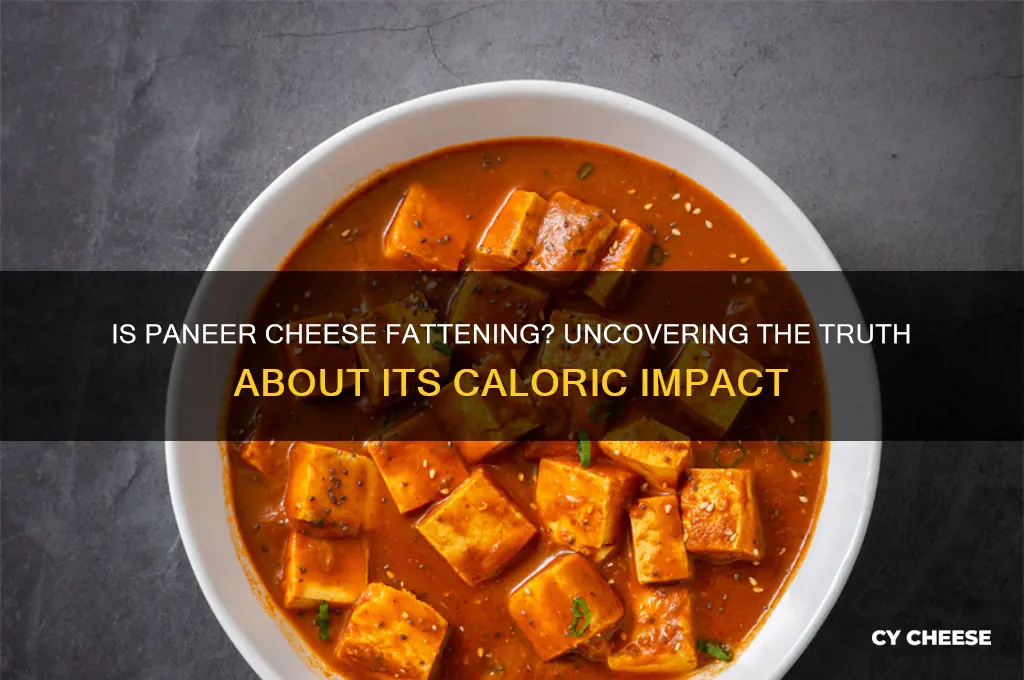 is paneer cheese fattening