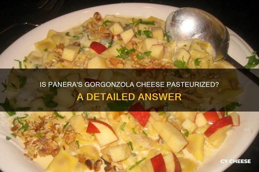 is panera gorgonzola cheese pasteurized
