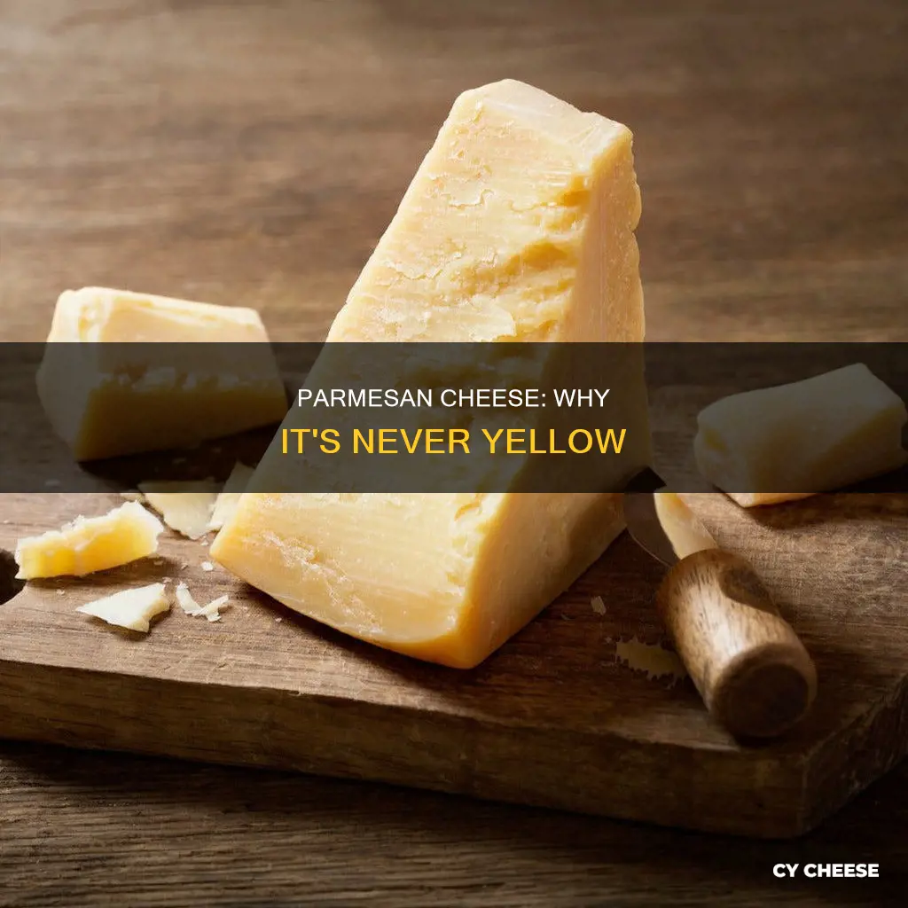 is parmesan cheese ever yellow