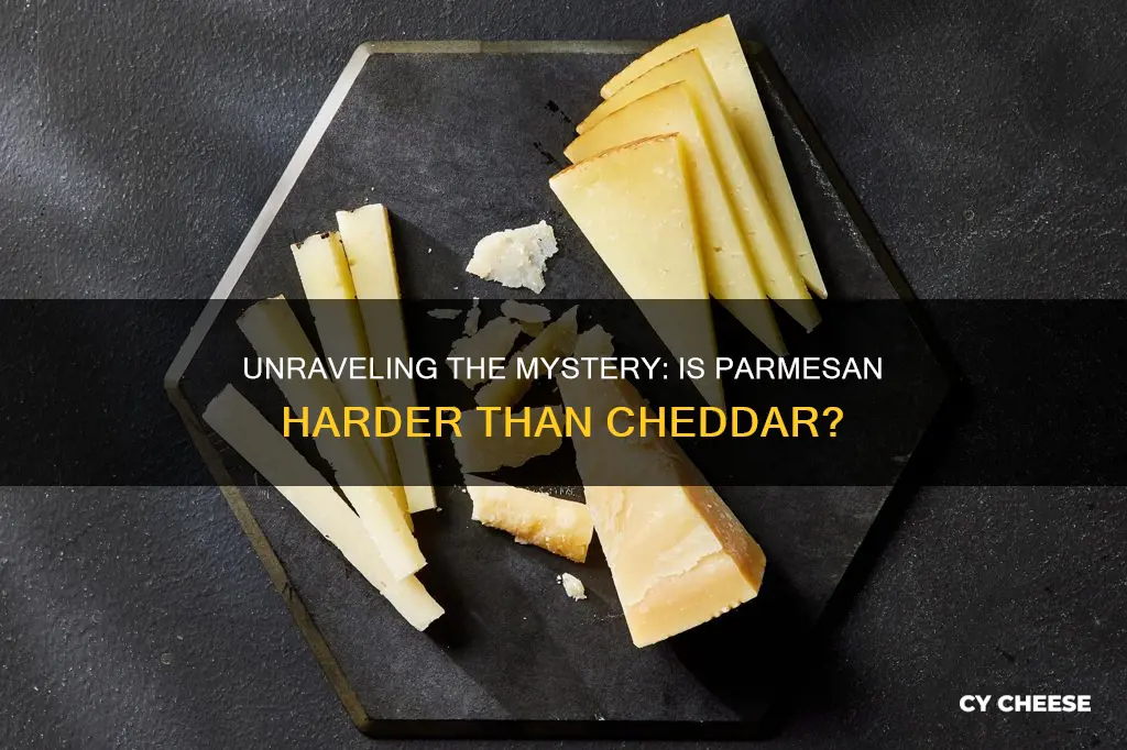 is parmesan cheese harder than cheddar