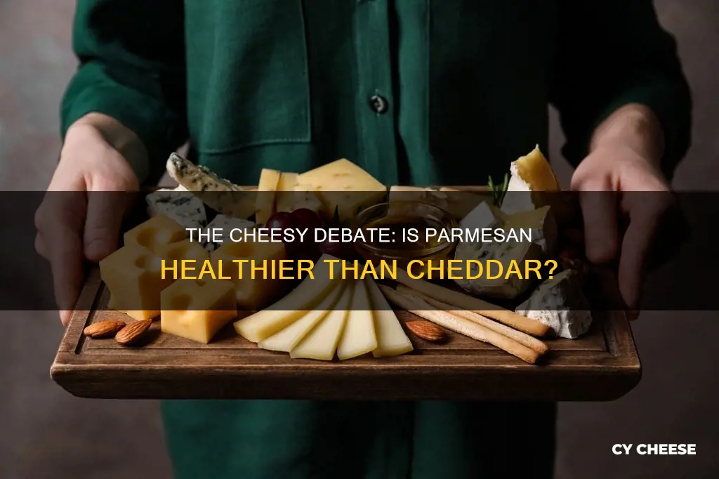 is parmesan cheese healthier than cheddar