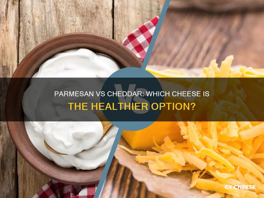 is parmesan cheese healthier than cheddar