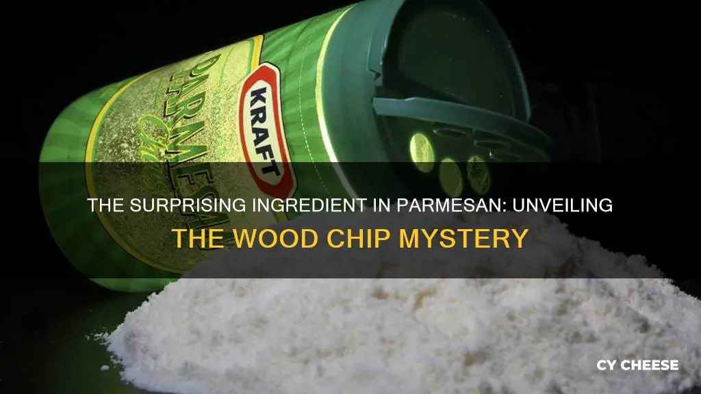 is parmesan cheese made with wood chips