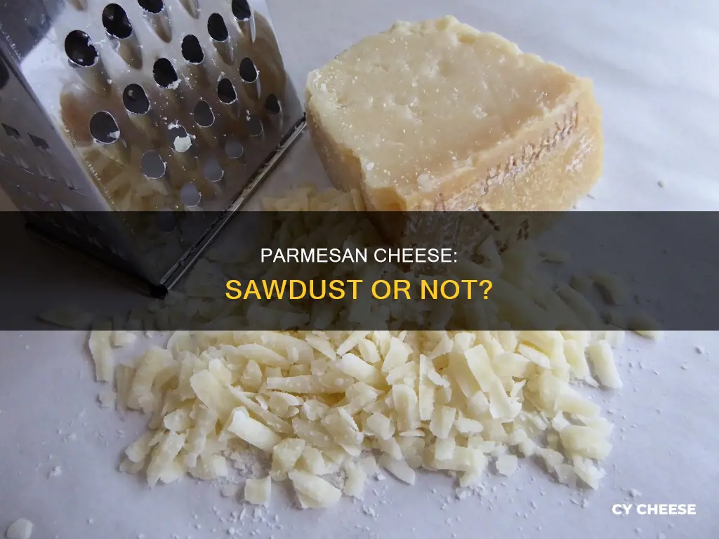is parmesan cheese really sawdust