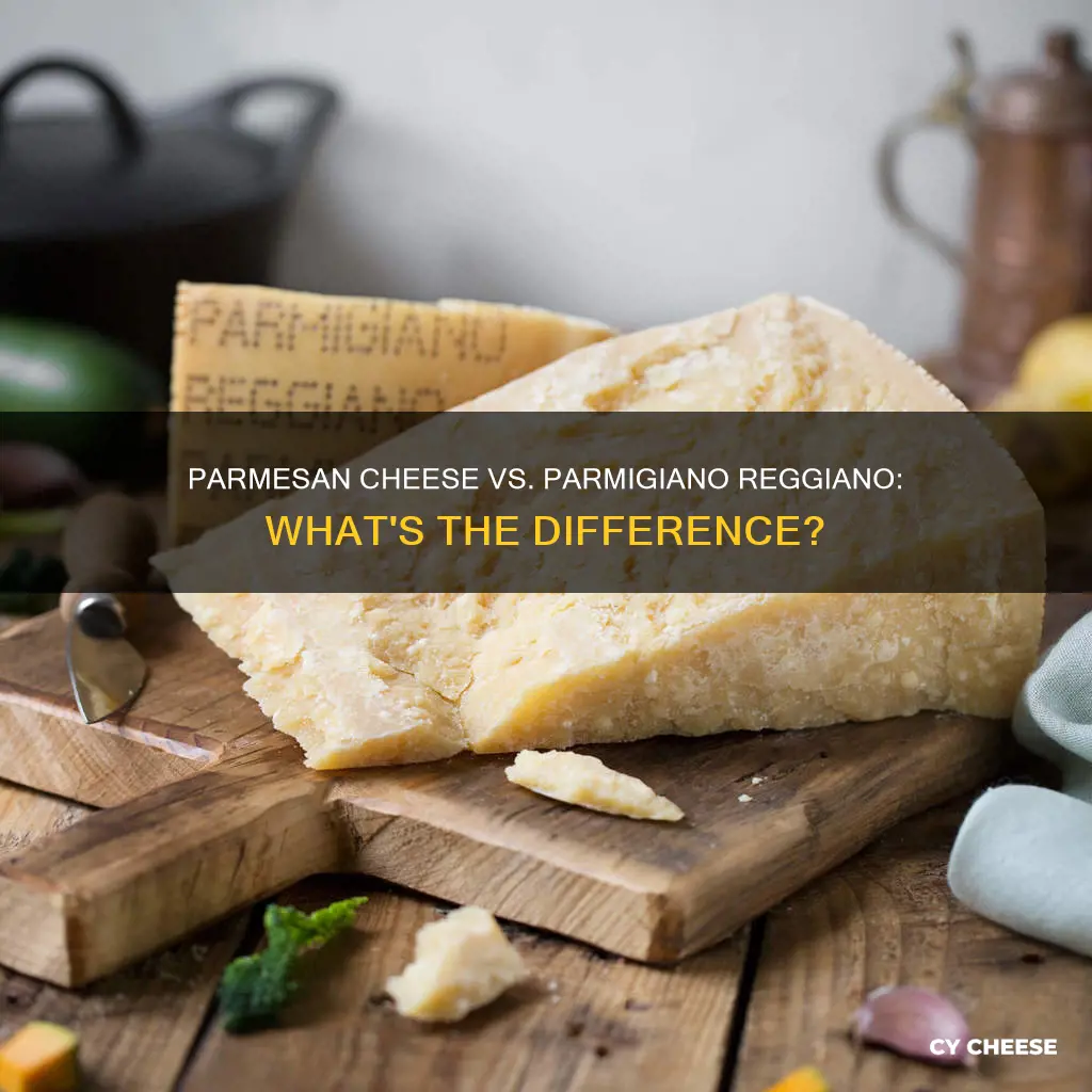 is parmesan cheese the same as parmigiano reggiano