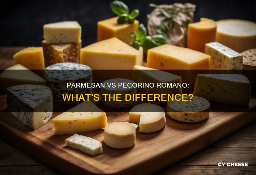 is parmesan cheese the same as pecorino romano