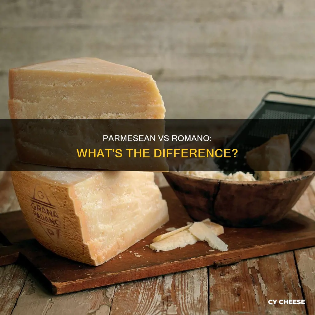 is parmesean cheese same as ramono for foods
