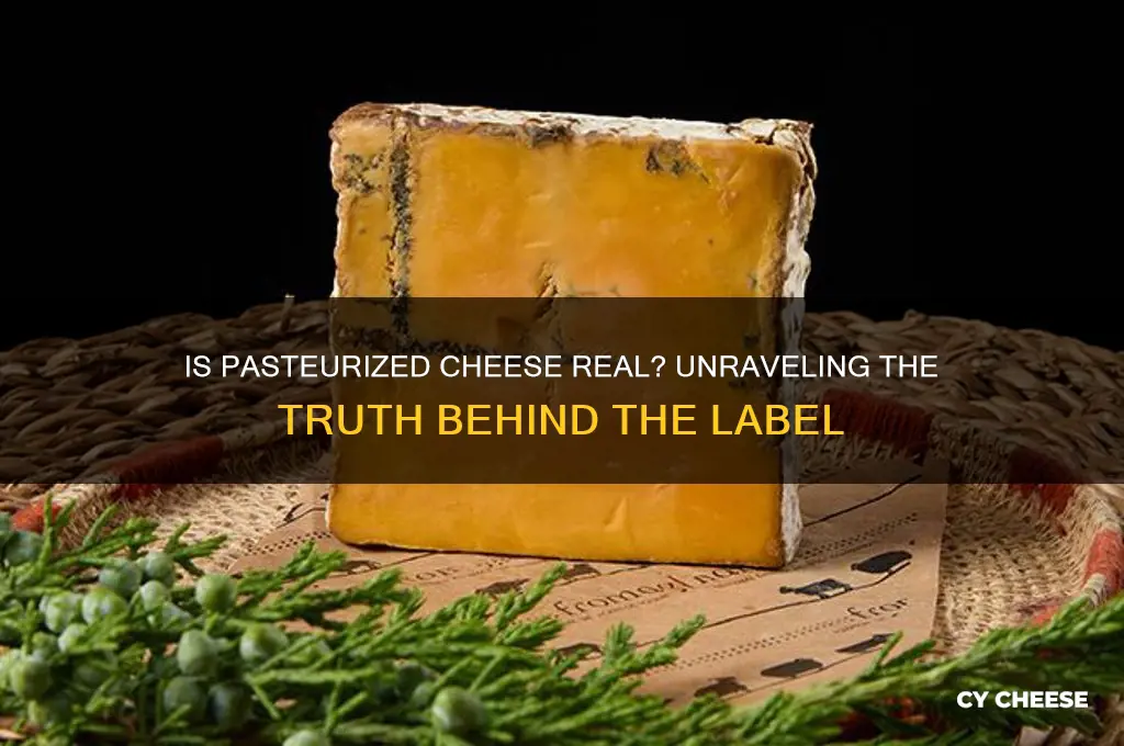 is pasteurized cheese real