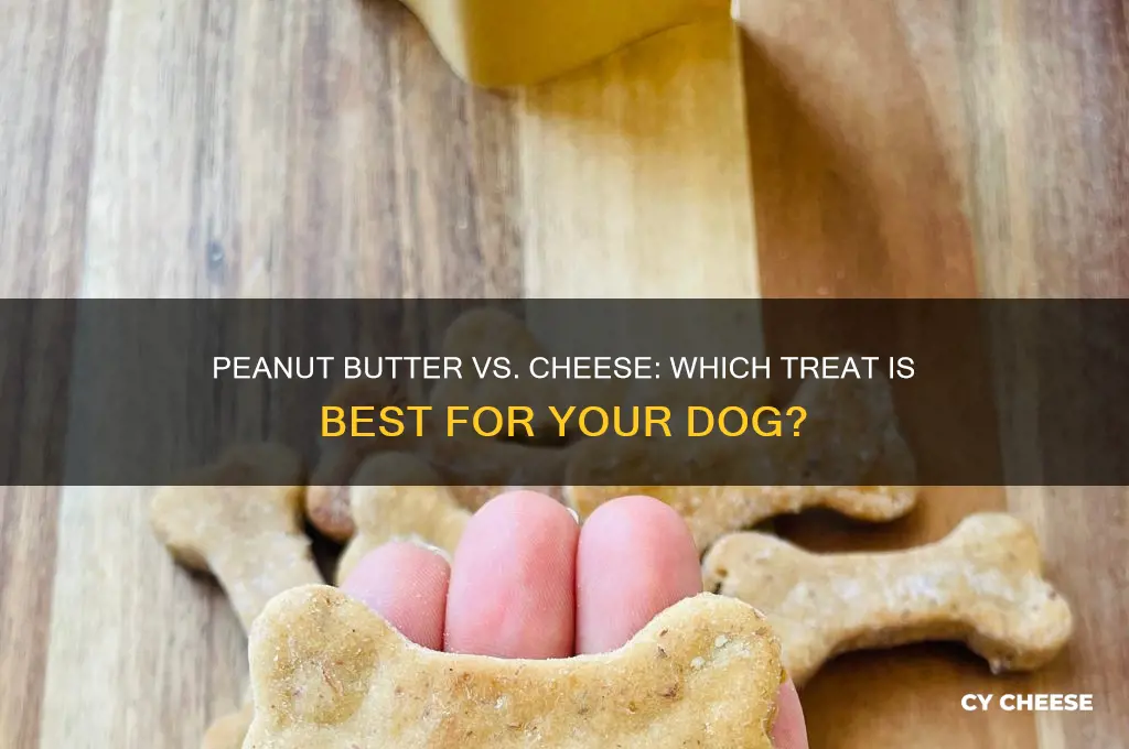 is peanut butter or cheese better for a dog