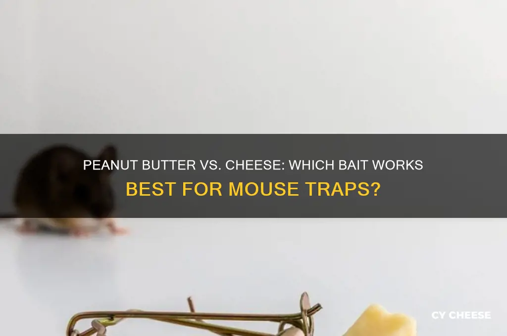is peanut butter or cheese better to catch a mouse