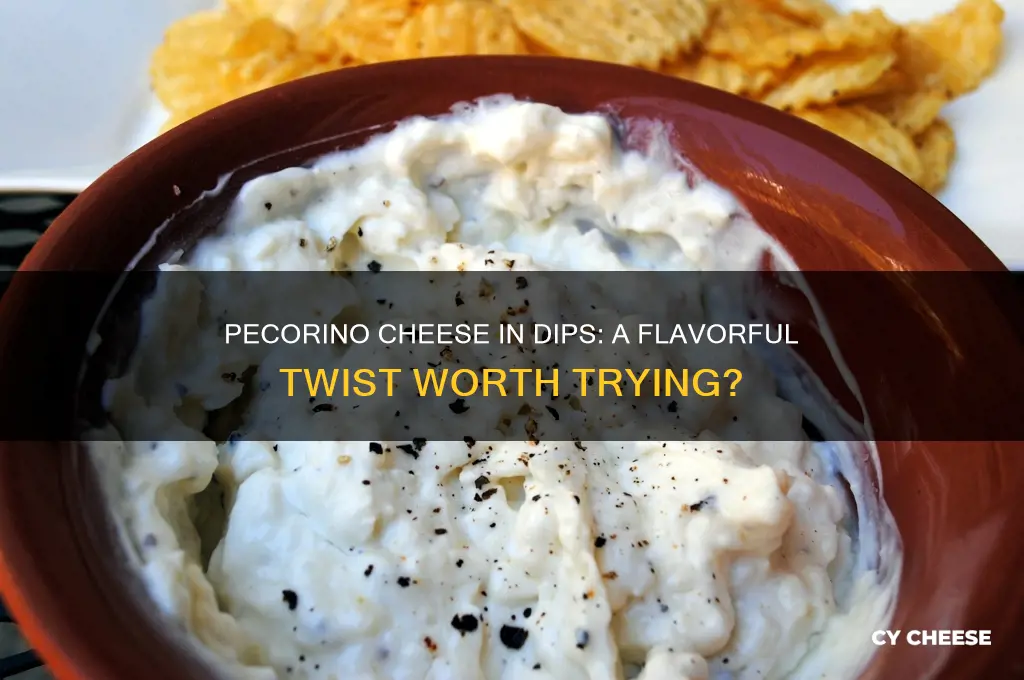 is pecorino cheese good in dips