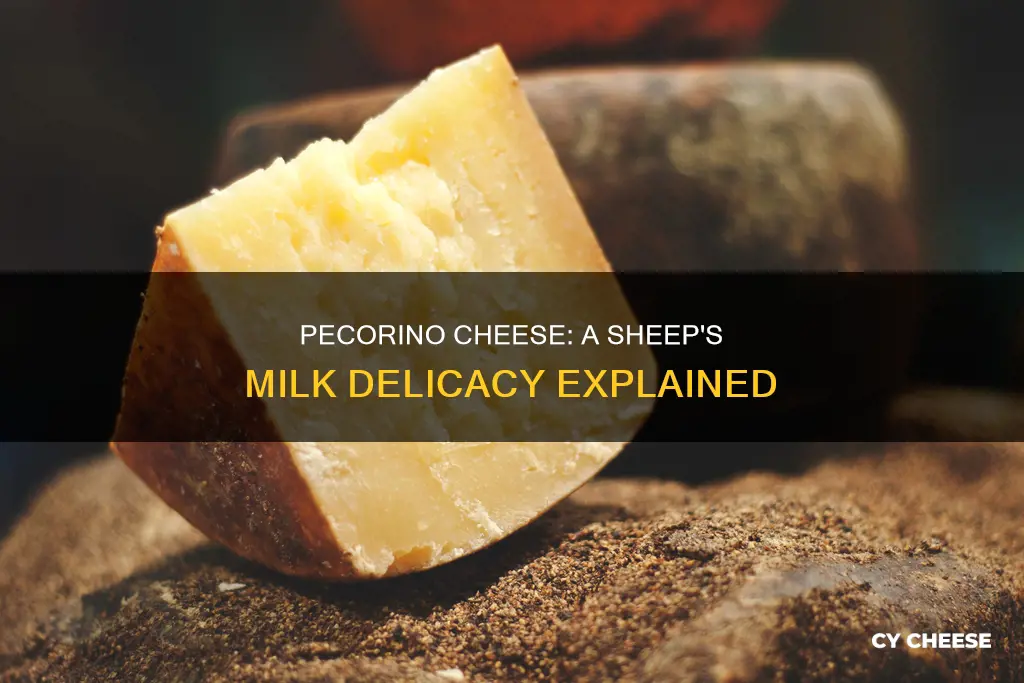 is pecorino cheese made from cow