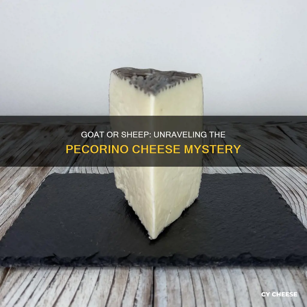 is pecorino goat cheese