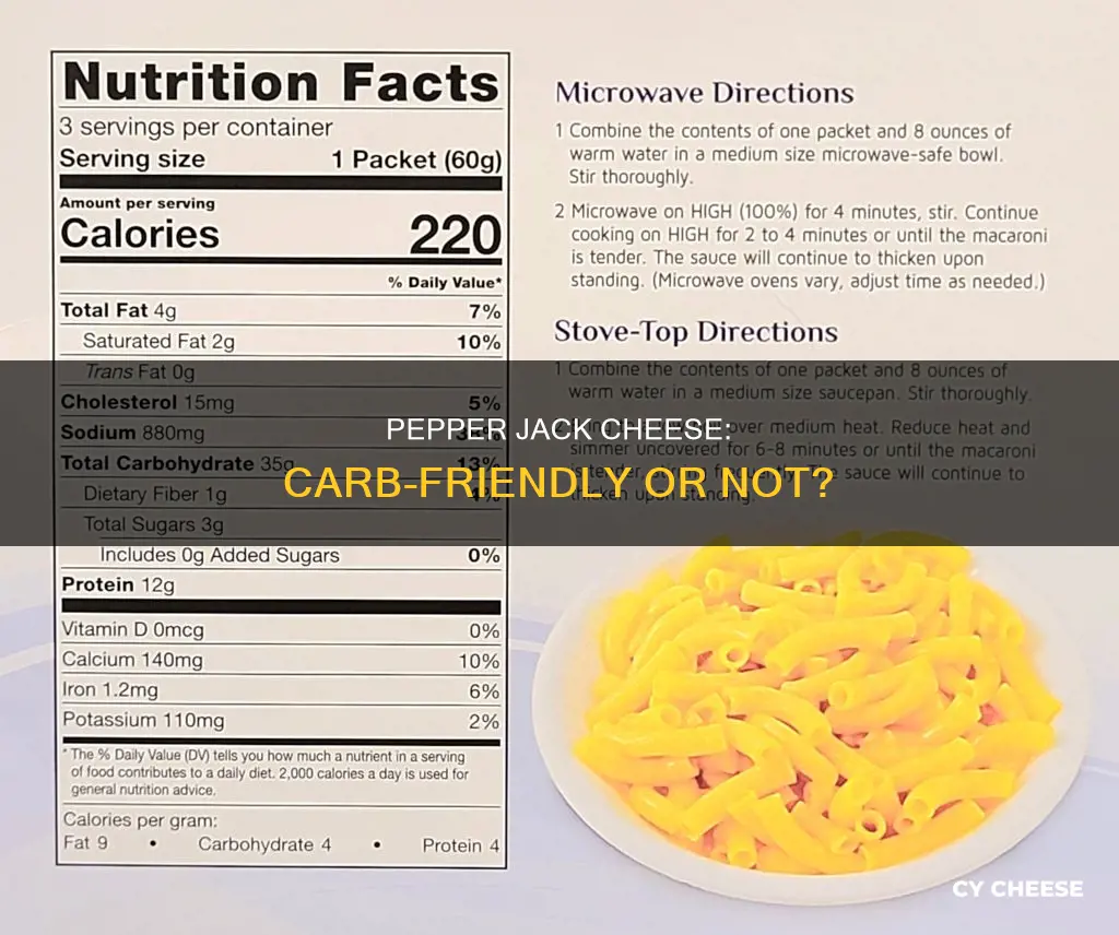 is pepper jack cheese low carb