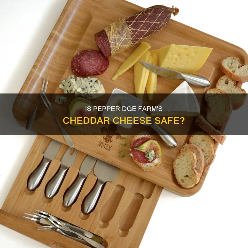 is pepperidge farms cheddar cheese pasteurized in gift set