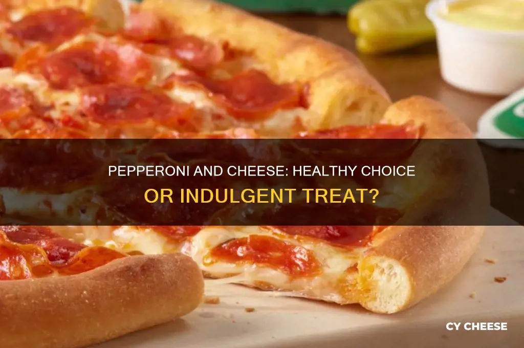 is pepperoni and cheese good for you