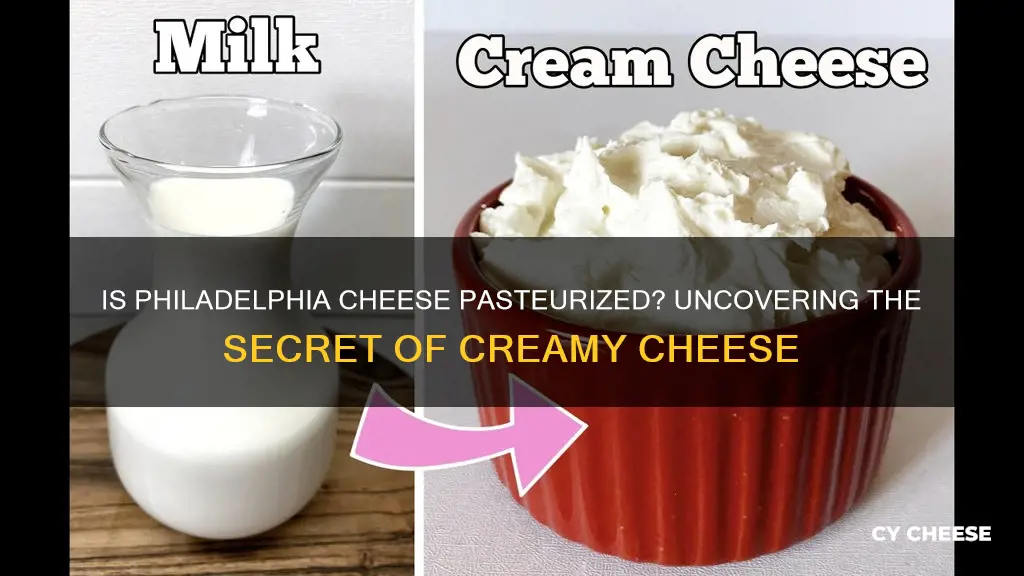 is philadelphia cheese made from pasteurised milk