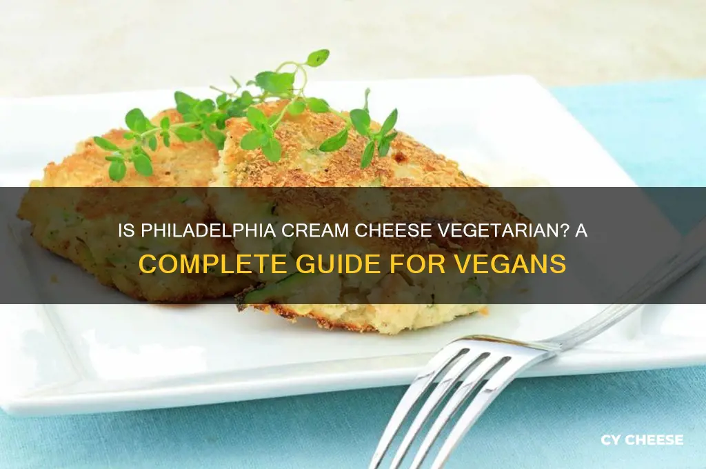 is philadelphia cheese vegetarian