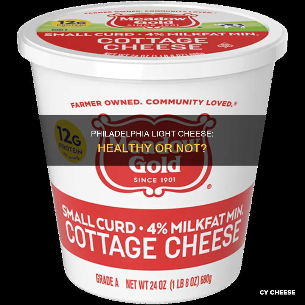 is philadelphia light cheese healthy