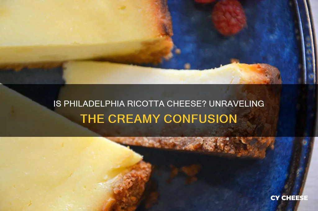 is philadelphia ricotta cheese
