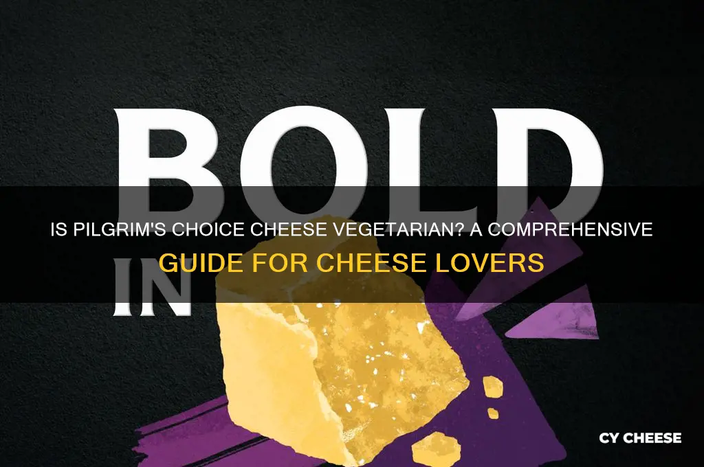 is pilgrims choice cheese vegetarian